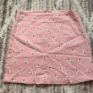 Aeropostale Dusty Pink Floral Skirt
